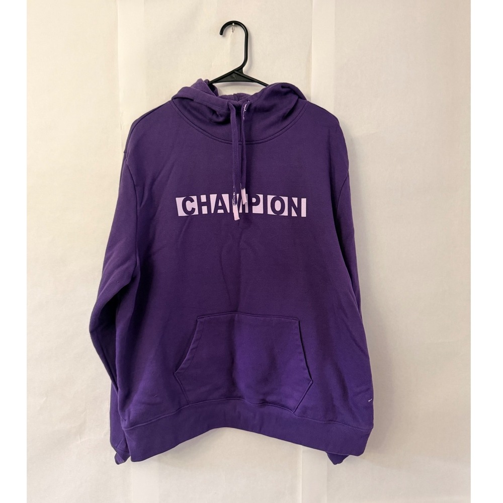 Champion Pullover Women's Hoodie Purple Size XL